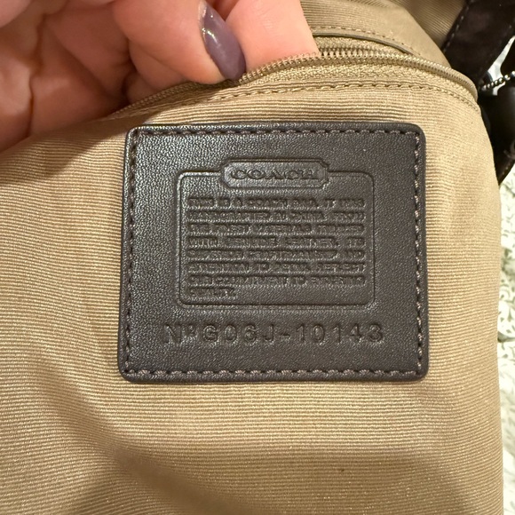 Coach Dark Brown Signature Shoulder Bag - Picture 4 of 4